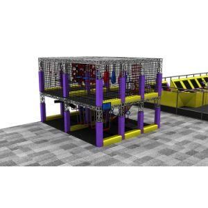 Adventurous Challenging Indoor a Floor Ninja Warrior Course Equipment with Stopsystem