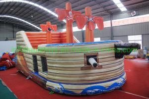 Cheap Factory Price Kids Pirate Ship Theme Park Inflatable Playground