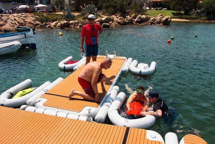 Inflatable C-Dock Jet Ski Parking Boat Dock Deck for Paddle Board