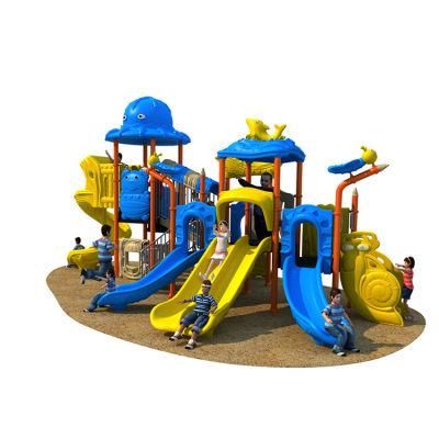 Plastic Slide Type Happy Castle Preschool Kids Outdoor Playground