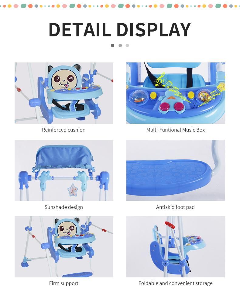 Blm 2021 New Children′s Swing Wholesale Manufacturers for Straight Folding Children′s Swing with Music Box