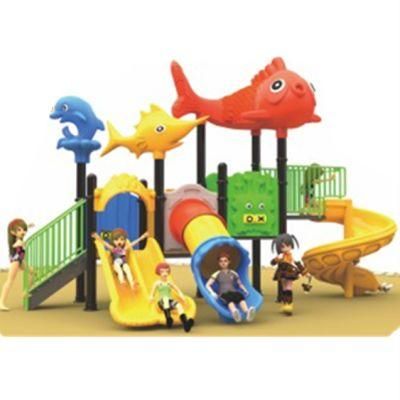 Customized Outdoor Children&prime;s Playground Plastic Slides Kids Amusement Park Equipment