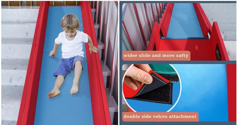 Foldable Adjustable safety and Fun Stair Slide for Kids for Family and Commercial Use Made of PVC