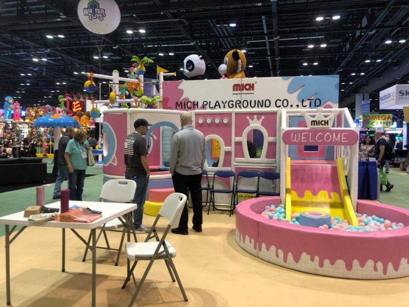 Mich Customized Kids Indoor Small Soft Play Set with Trampoline, Ball Pit, Boxing Bags