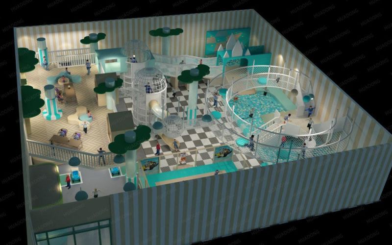 Indoor Cute Animals Virtual Reality Playground Children Paradise