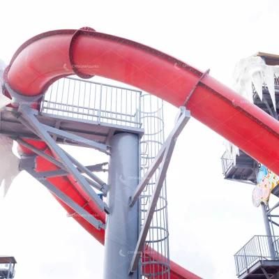 Hot Sale Water Park Equipment Fiberglass Body Slide Water Slide for Adults