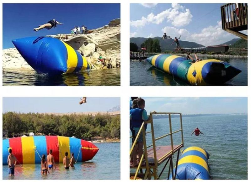 Inflatable Water Jumping Pillow Inflatable Water Game Jump Water Blob for Water Park