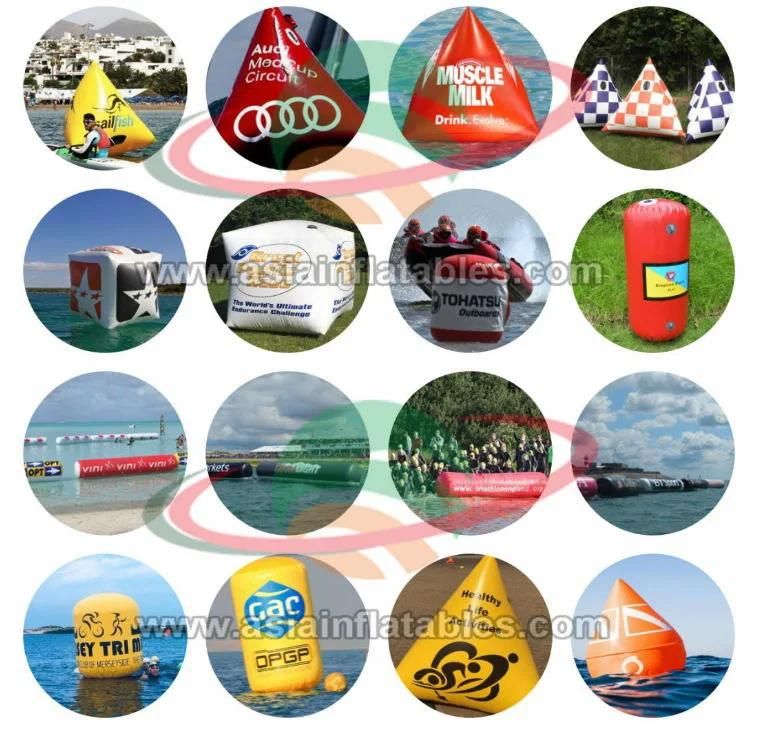 Advertising Inflatable Floating Sea Buoy, Inflatable Water Buoy in Cube Shape