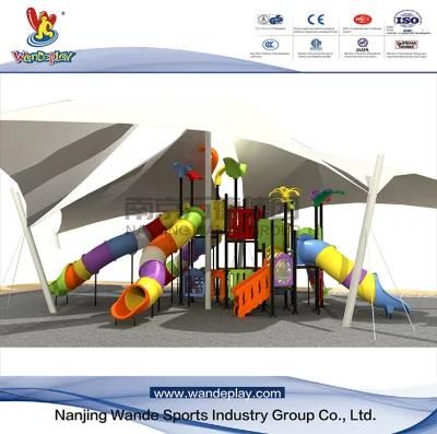 Wandeplay Tunel Slide Children Plastic Toy Amusement Park Outdoor Playground Equipment with Wd-16D0392-01A