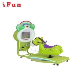 High Quality Indoor Coin Operated Kiddie Swing Game Machine with Cute Animal Shape