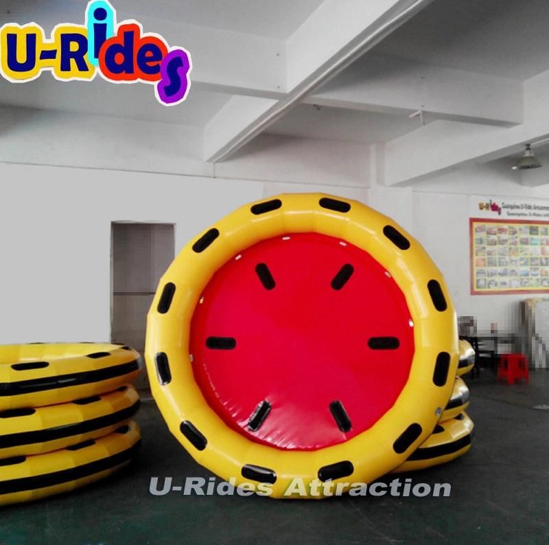Red and Yellow Inflatable Round Raft for Water Park