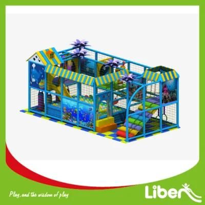 Ocean Theme Kids Small Plastic Indoor Playground with Ball Pool