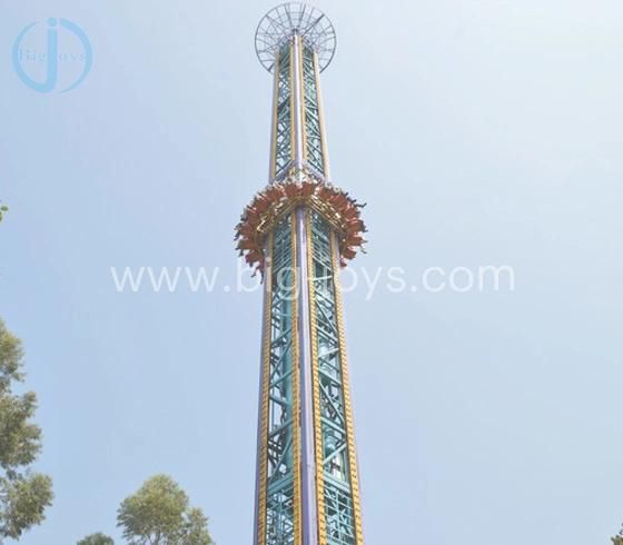 China Supplier Thrill Rides Adults Carnival Amusement Park Rotary Flying Drop Tower Ride