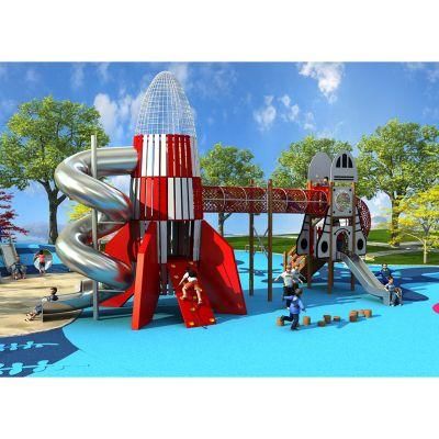 Commercial Kids Safety Sport Equipment Children Outdoor Space Theme Amusement Park with Slide