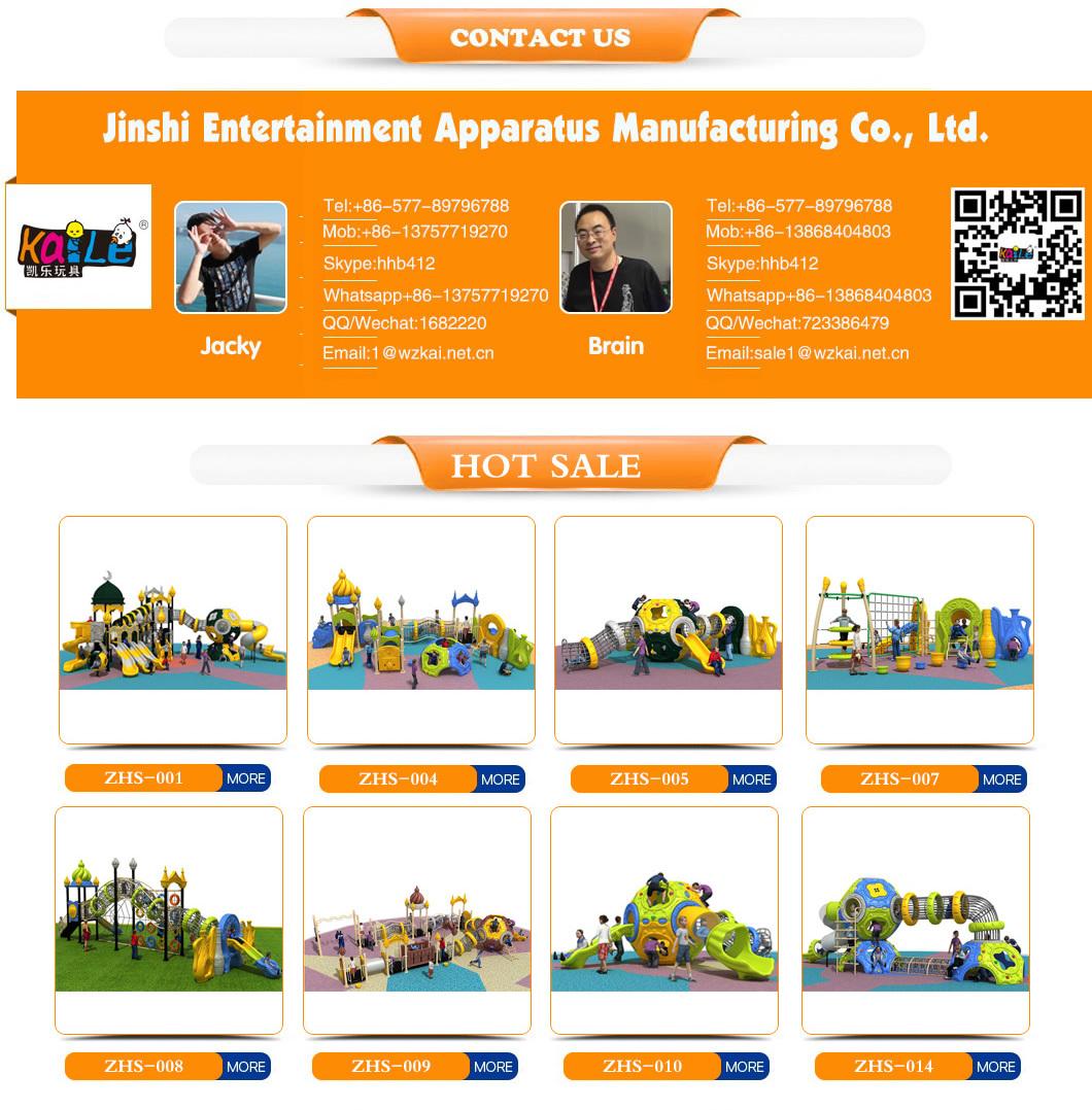 Jinshi Lovely Kids Outdoor Playground Amusement Park Equipment Items Thomas Plastic Slide