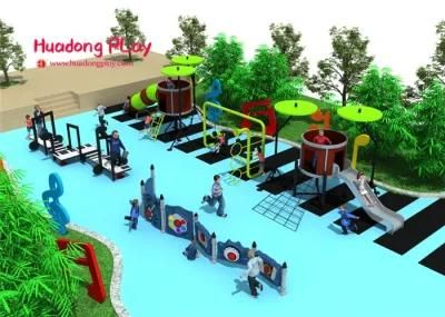 China Manufacturer Colorful Simple Design Plastic Slide Outdoor Playground