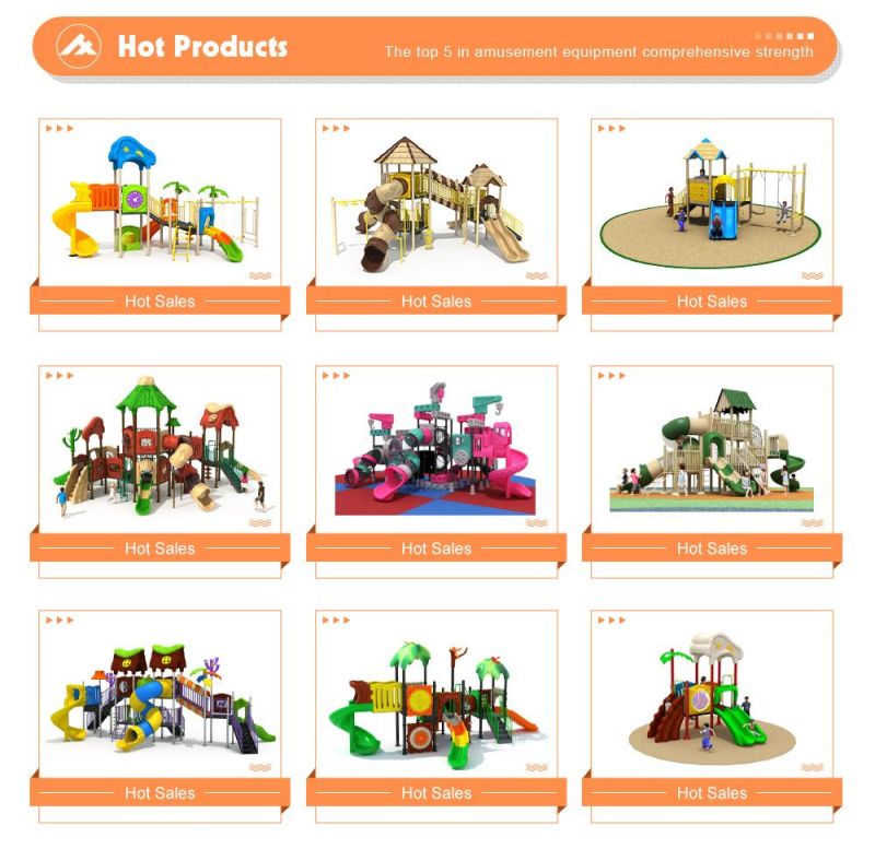 Children Forest Theme Outdoor Playground Tube Play Slide and Play Ground