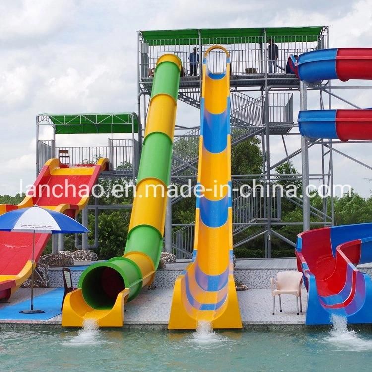 Barrel Water Slide Fiberglass Aqua Park Equipment