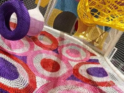New Design Colorful Net Rainbow Net for Indoor Playground for Kids