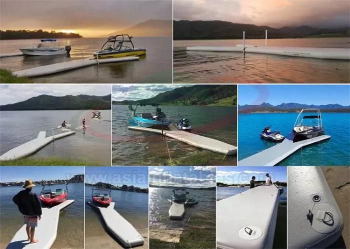 Custom Y Shape Drop Stitch Inflatable Yacht Y Pontoon Platform for Boat Parking