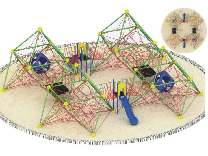Large Size Outside Climbing Playground for Kids