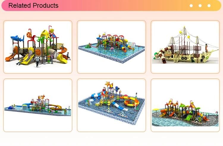 Lively Elephant Fiberglass Water Park Blue Color Slide for Kids Play