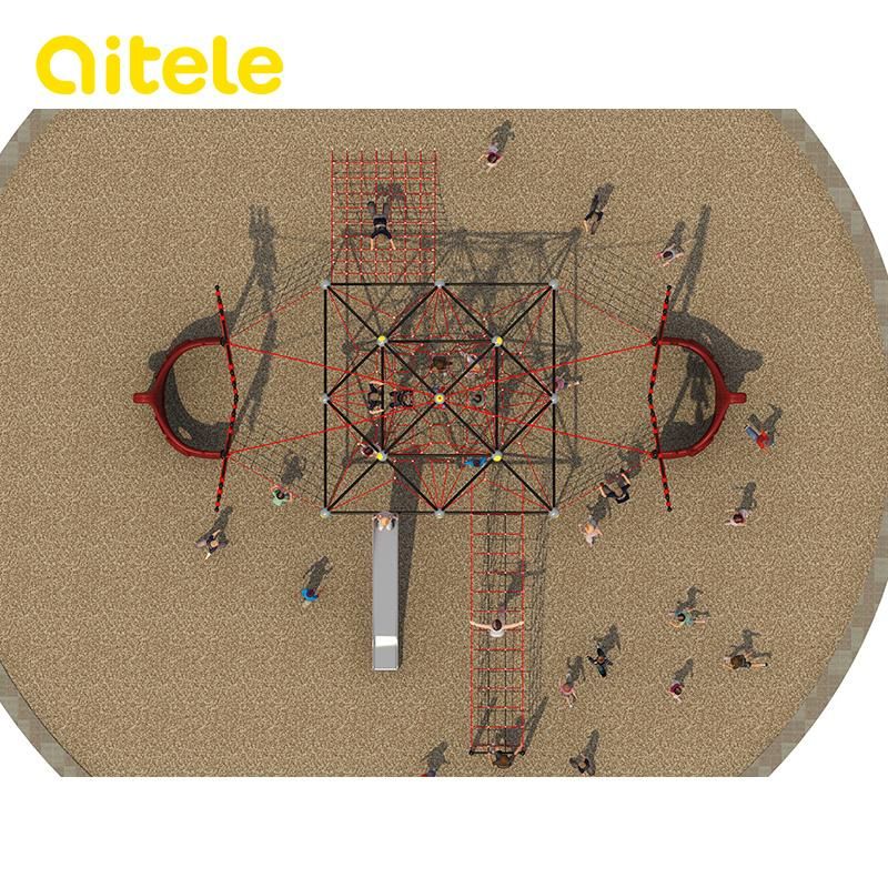 Ship Net Climber Playground with Slide Game (NC-09702)
