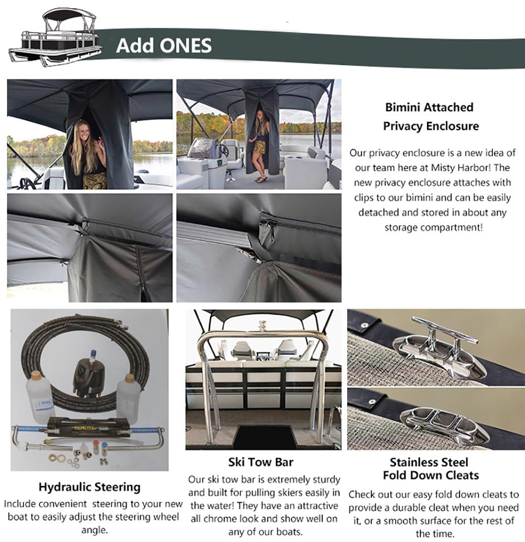 Kinocean High-End 4 Person Aluminum Pontoon Boat Prices