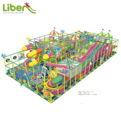 Kids Indoor Soft Playground Park with Many Slides
