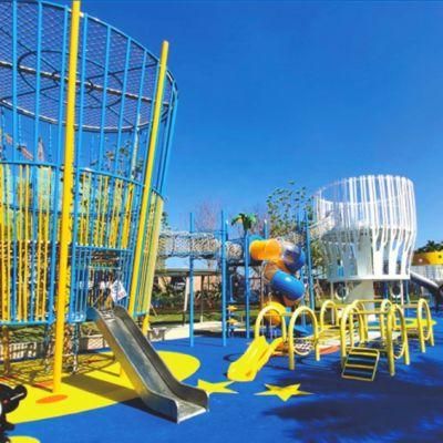 Customized Park Children Outdoor Playground Equipment Large Slide Climbing Frame