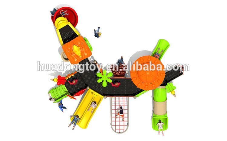 New Style Children Outdoor Playground Equipment Plastic Slide