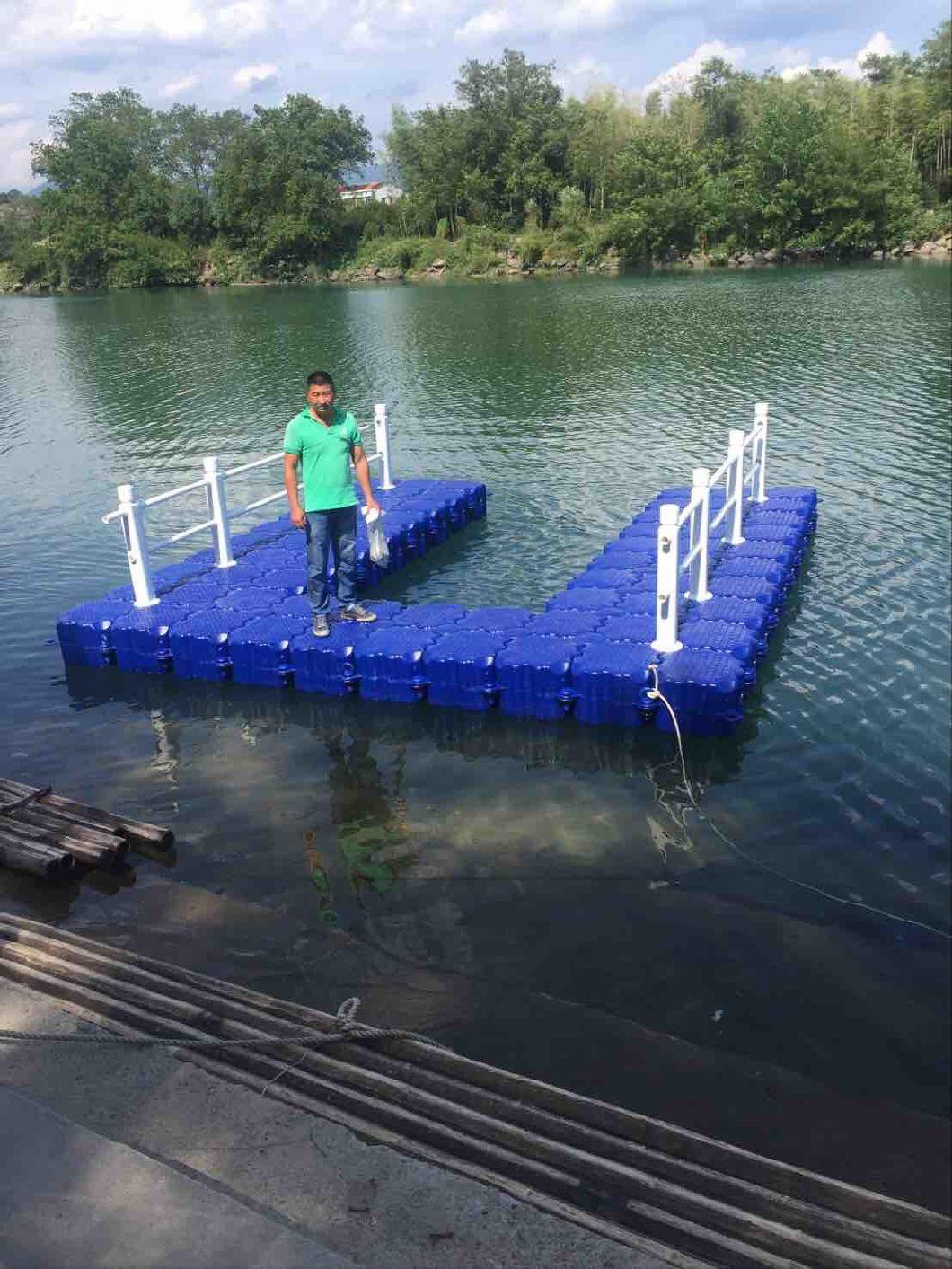 Marine HDPE Plastic Colorful Motorboat Floating Pontoon Blocks Dock