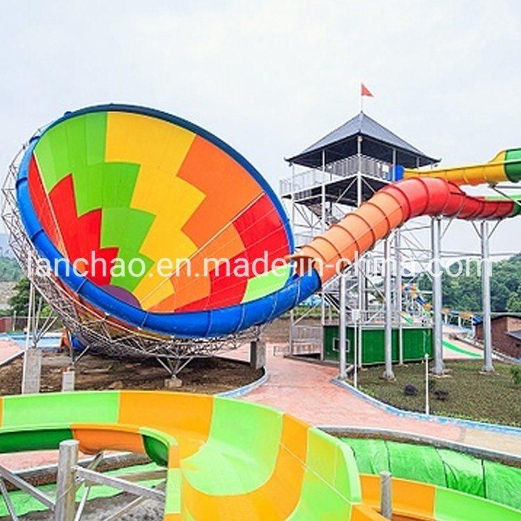 Super Trumpet Water Park Slide with Pool for Adult