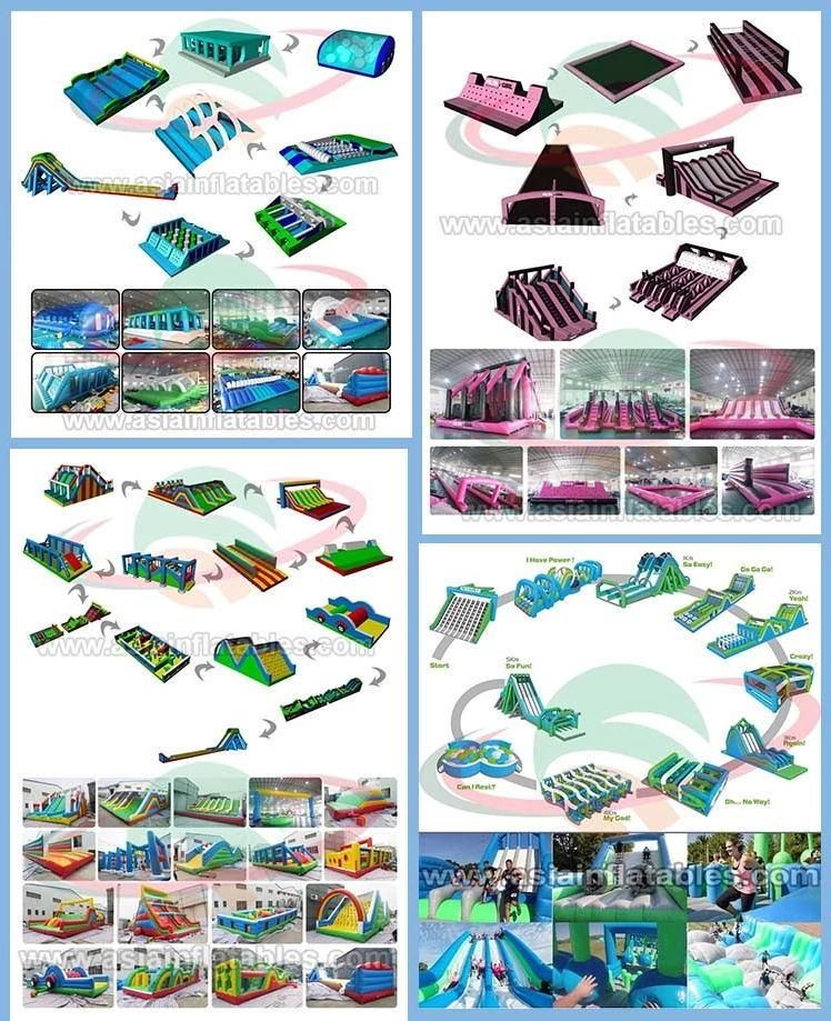 China Biggest 5K Obstacle Running Race Inflatable 5K Obstacle Course Factory