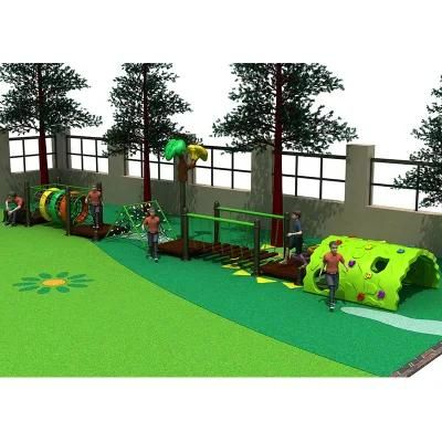 Customized Outdoor Jungle Gym Plastic Drill Hole Climbing Children Garden Play Area Ideas