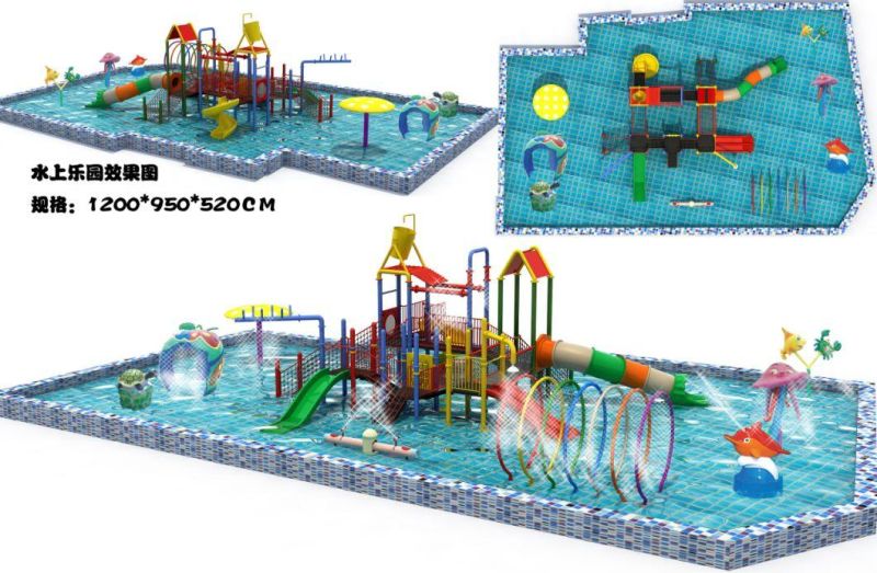 Latest Multifunction Large Kids Water Slide Equipment for Sale (TY-1912001)