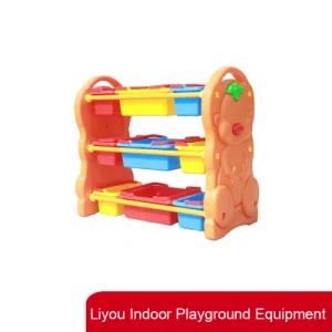 Indoor Playground Equipment Children School Book Shelf Home Storage Rack Kids Plastic Toys Bookcase and Shelf