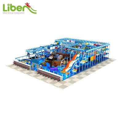 Children Naughty Play Fort Jungle Gym Basketball and Slides Kids Indoor