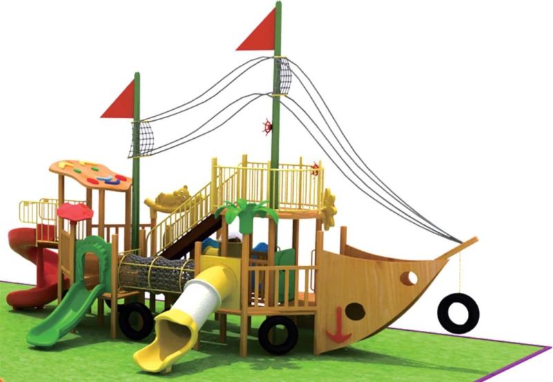 Pirate Ship Theme Outdoor Playground Equipment for Sale