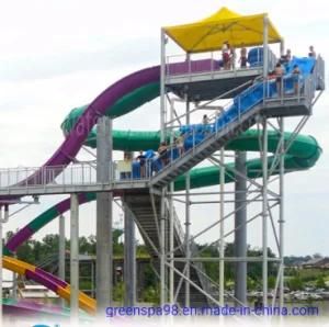 Water Roller Coaster, Huge Open Spiral Water Slide for Water Park (WS-006)