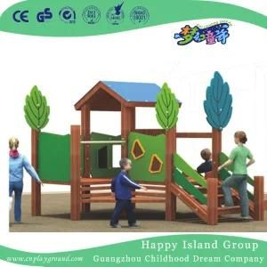 Outdoor Tree House PE Board Combination Slide Toddler Playground (1920302)