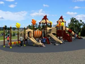 Certificated Children Commercial Big Kids Outdoor Playground Equipment (HD15A-053A)