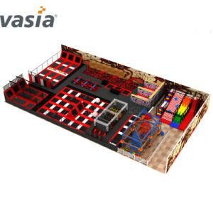 Factory Price Kids Indoor Playground Equipment Children Big Naughty Castle with Trampoline for Sale