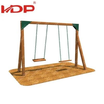 New Design Residential Area Wooden Outdoor Swing