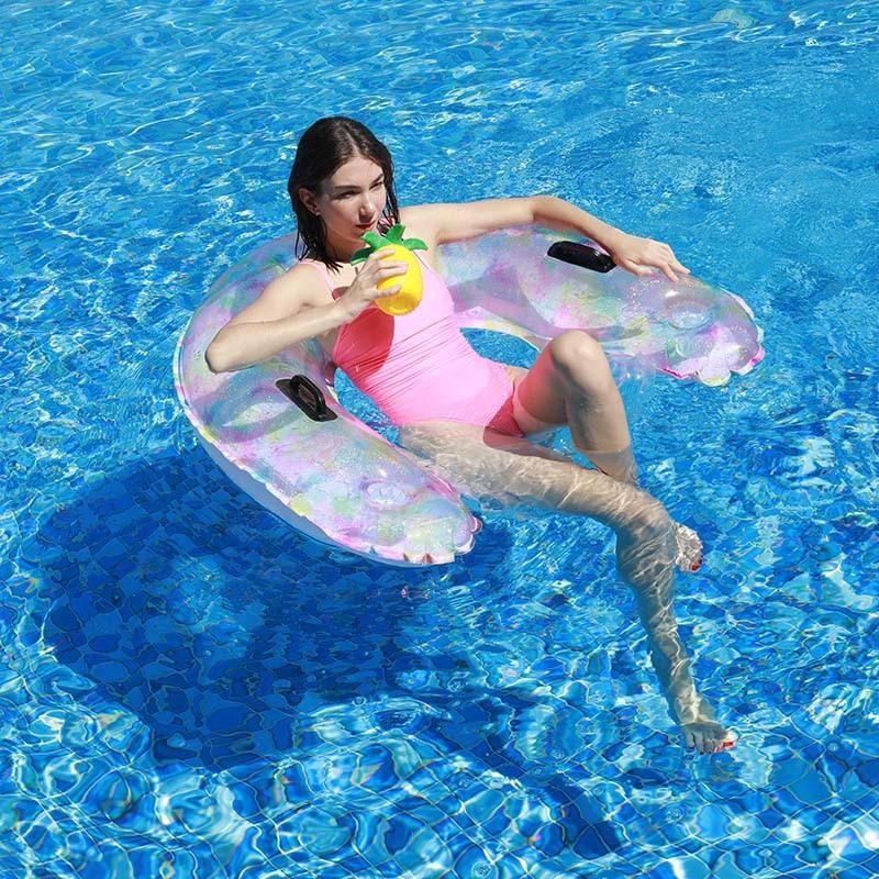 New Design Summer Water Play Toys Inflatable Colorful Water Chair Pool Float