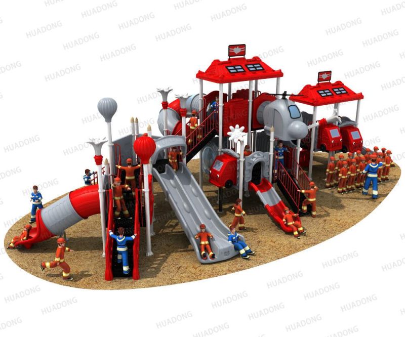 Fire Control Seires Outdoor Playground Kids Slide Equipment