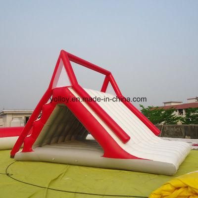 Triangle Inflatable Water Slide with Climbing Free Fall Slide
