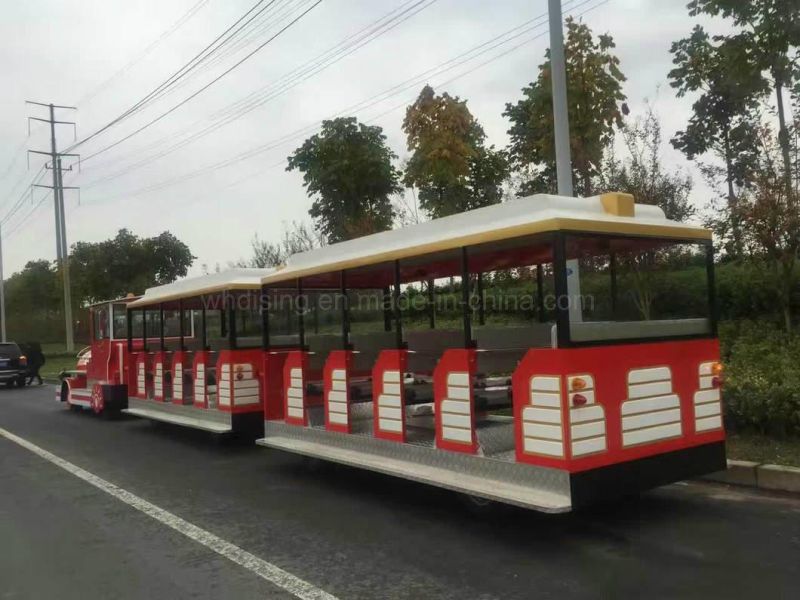 Hot Sale Sightseeing Train Powered by 72V Lithium Battery