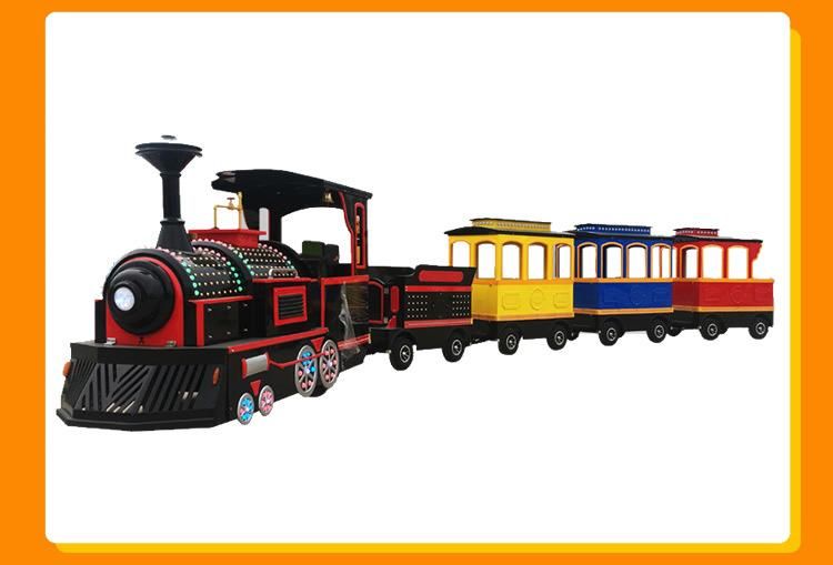 Kaile Factory Ce Amusement Park Mini Battery Tourist Trackless Train Attraction
