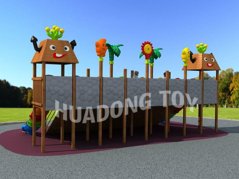 Customized New Style Equipment Kids Outdoor Wooden Playground